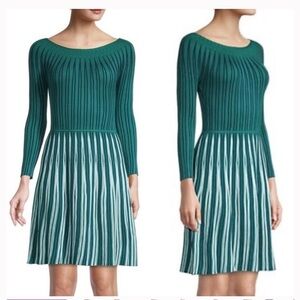 Emporio Armani Knit Three-Quarter Sleeve Dress, Off Shoulder NWT